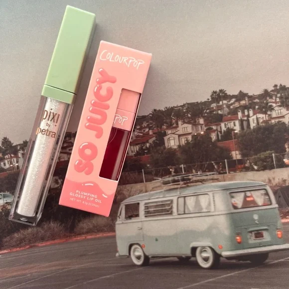 2 PIXI & COLOURPUP LIP OIL EYESHADOW