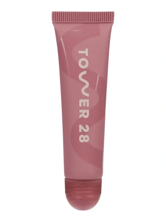 Tower 28 Tinted Lip Balm Treatment in Sugar Plum Gloss NIb