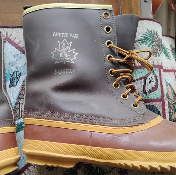 🥾 Sorel ARTIC PAC BOOT w AWESOME WARM LINERS   🐻‍❄️ EUC SZ 12