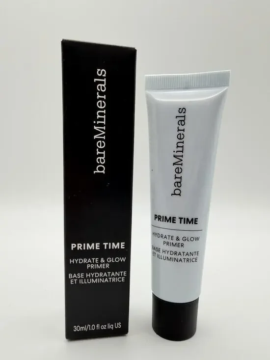 bareMinerals Prime Time Hydrate & Glow Primer 30ml / 1.0 fl. oz. NEW in Box