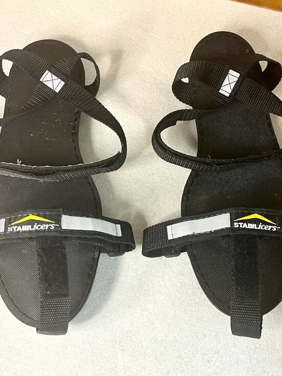 Stabilicers Ice Cleats * Sz XL * Strap Over Boots * Sturdy Full Base * Exc Cond