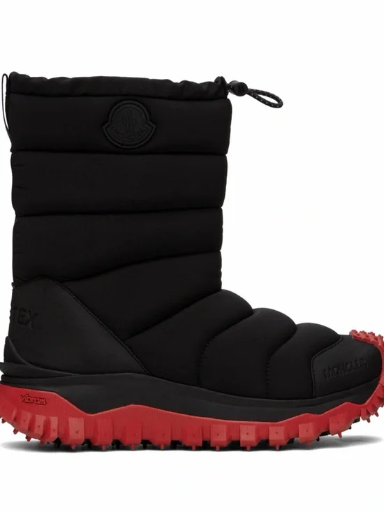 MONCLER black TrailGrip Apres boots