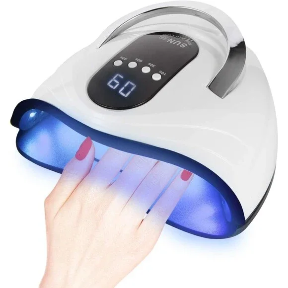 UV LED Nail Lamp 120W High Power Nail Dryer for Gel Nail Polish with 4 Timer Set