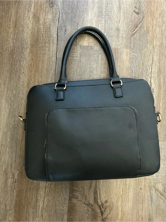 Black Laptop Briefcase - Sleek Professional Work Bag