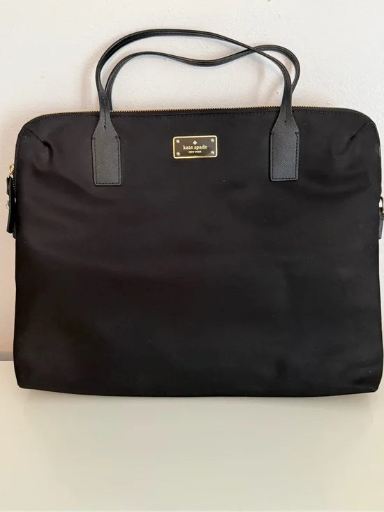 Kate Spade Black Nylon Laptop Bag