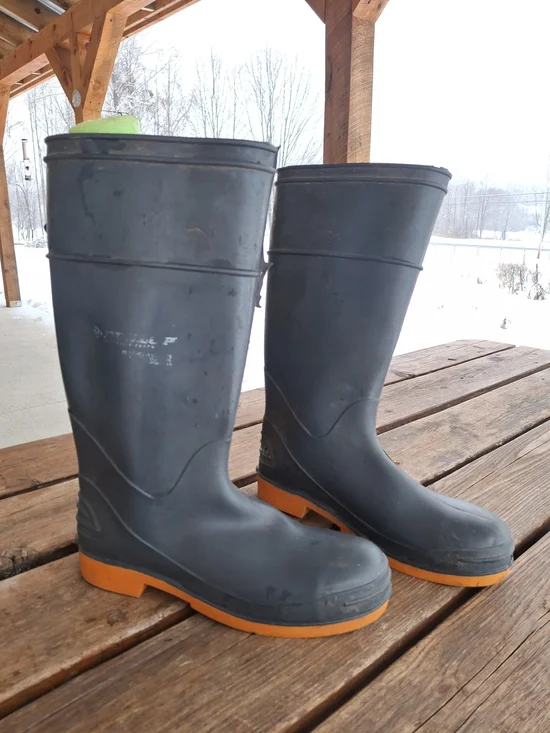 Gray Steel Toe Muck Boots Men 9 Women 11