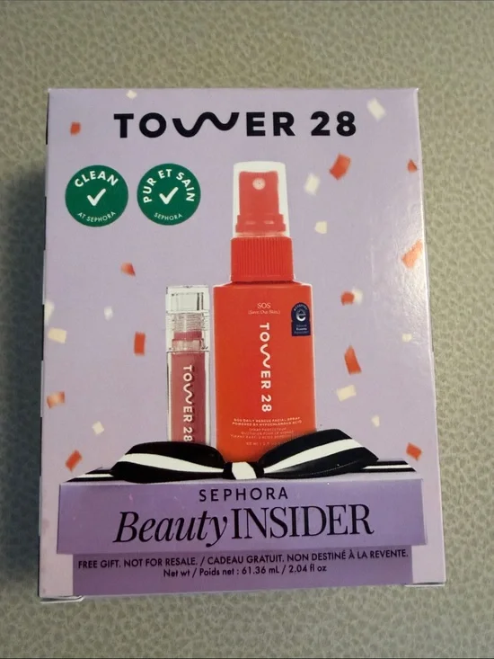 NWT Tower 28 Everyday Must Duo - shineon lip jelly / sos daily rescue spray