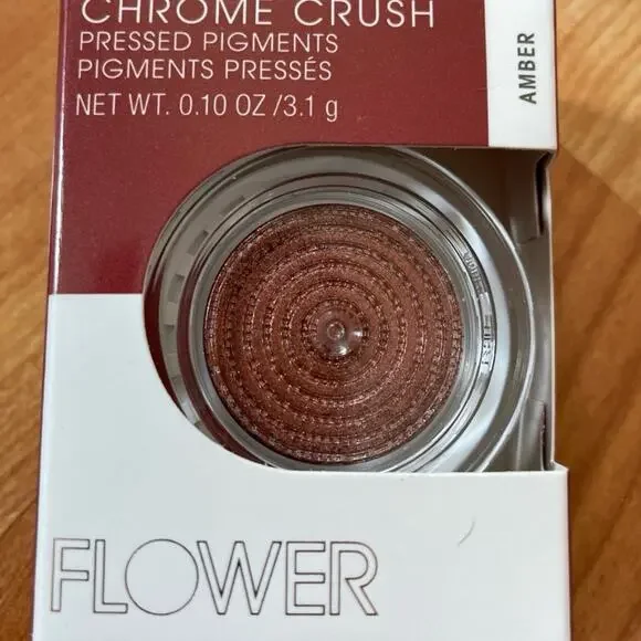 Flower Beauty ~ Chrome Crush Pressed Pigment ~‎ Shade Amber~ BNIB