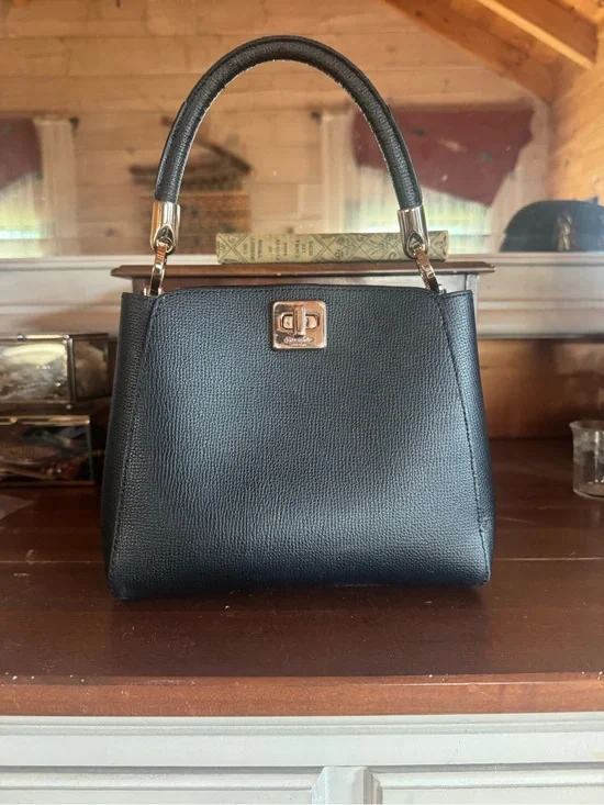 The cutest small Kate Spade Black Structured Top-Handle Bag