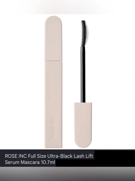 Rose Inc Ultra-Black Lash Lift Serum Mascara Black, 10.7 ml NWT