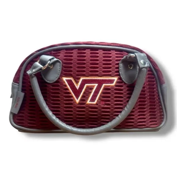 Alan Stuart Burgundy Virginia Tech Mesh Satchel