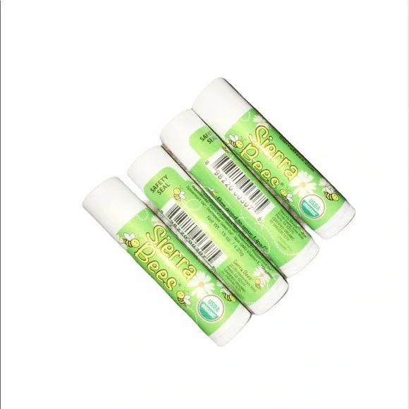 Set of 4 brand new Sierra bees organic chapstick