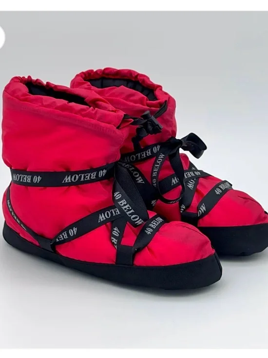Men's Pink Insulated Rain & Snow Boots -