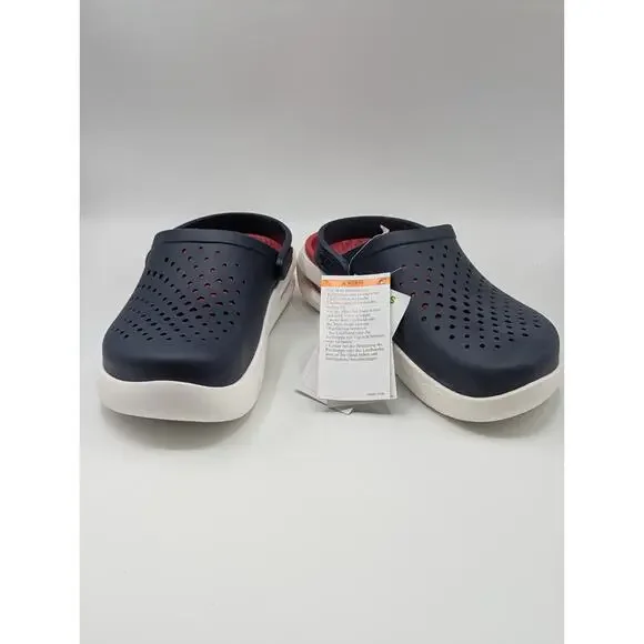 Crocs Inmotion Clogs Slides Shoes Navy/White/Red Mens Size 4 / Womens Size 6 NWT