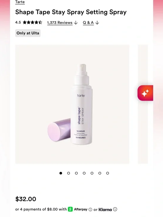Tarte Shape Tape Stay Spray