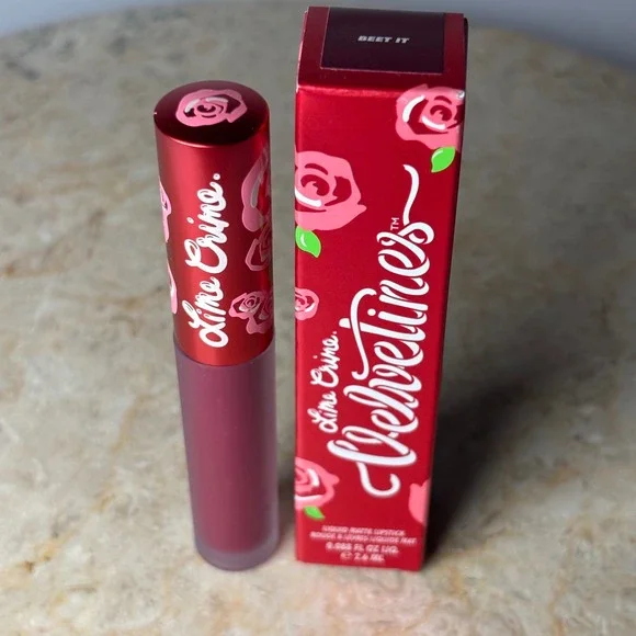 NIB Lime Crime BEET IT Velvetines‎ Liquid Lipstic