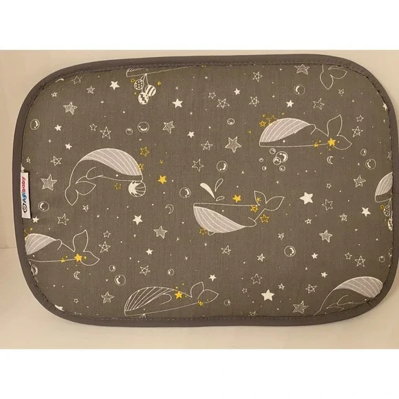 Agibaby 3D Mesh Toddler Pillow Grey Whale Star Breathable Cooling Cushion 13x9