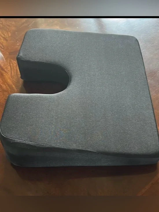 Memory Foam Donut Wedge Seat Cushion - Ergonomic Coccyx Relief
