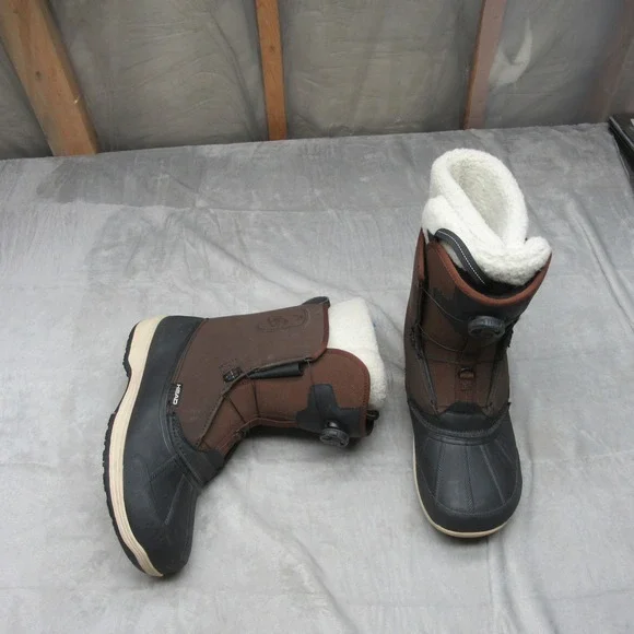 Head Operator Mens Snow Boots 13.5 Brown BOA Lace System‎ Waterproof Winter Ski