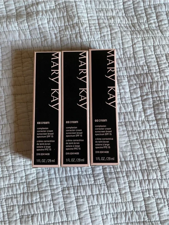 3 Light to medium Mary Kay CC Cream Trio -