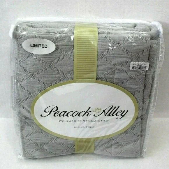 Peacock Alley One Stonewashed Matelasse Sham Standard