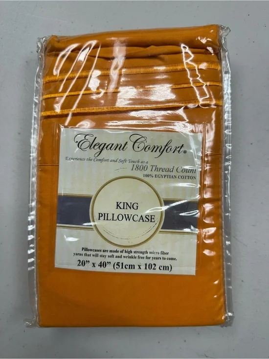 King Pillowcase — Bold Orange