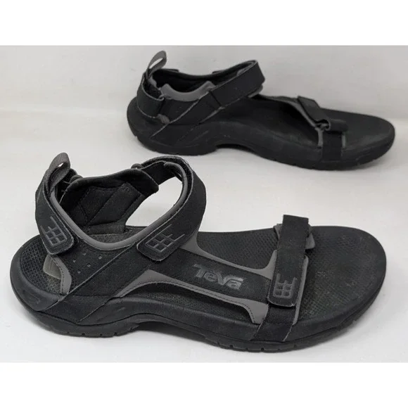 Teva Sandals Men's Size 12 Black Minam River Sandals Hiking Waterproof 4289‎