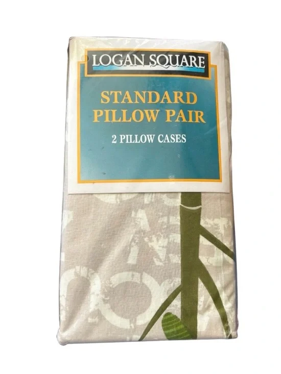 NWT Logan Square 2 High Quality Pillow Cases Fit Standard to Queen 20” x 30”.