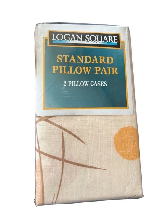 NWT Logan Square 2 High Quality Pillow Cases Fit Standard to Queen 20” x 30”.