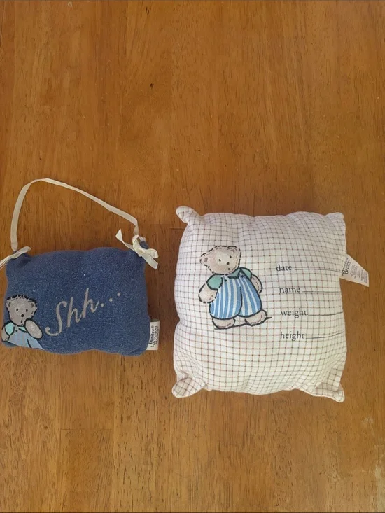 Vintage Dundee Natural Basics Baby pillow and Baby Pillow Door Hanger