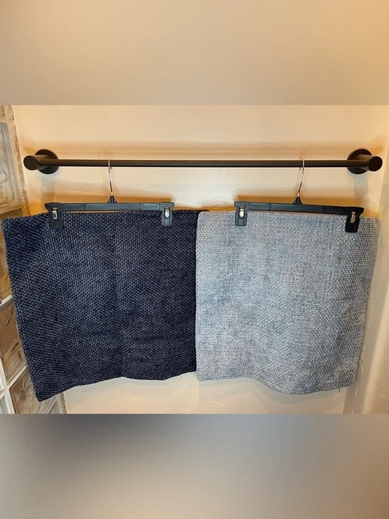 New set of 2 - 20 x 20 pillow covers. 1 light blue + 1 dark blue. Soft corduroy