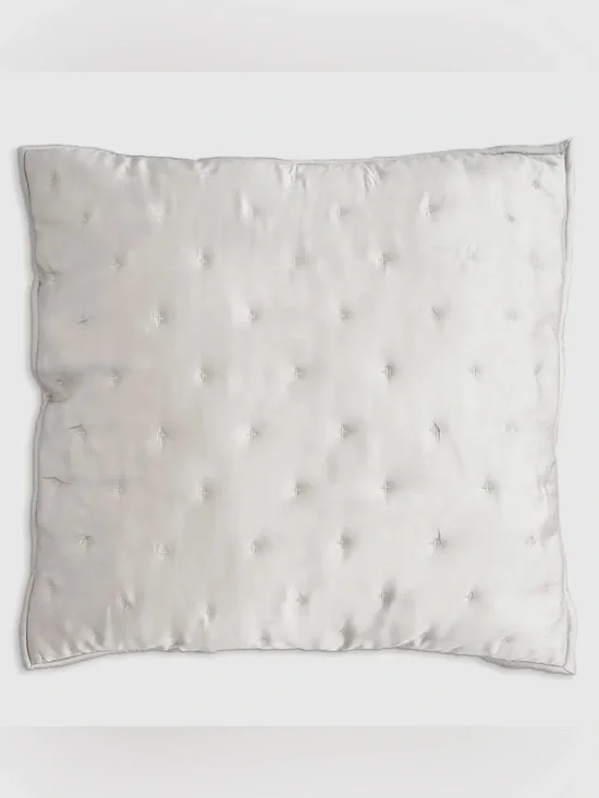 NEW Quince Bamboo Dream Quilted Euro Sham, 26 X 26 (White)