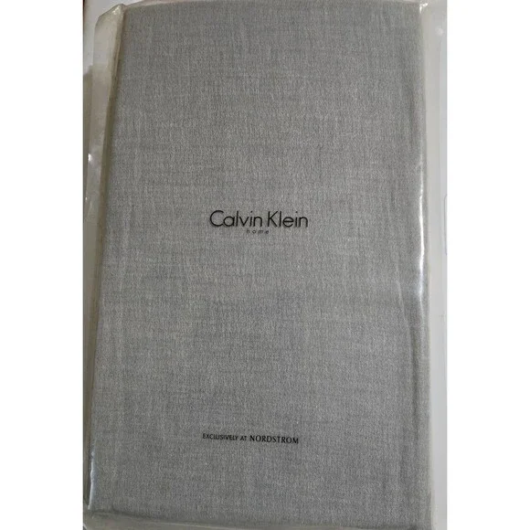 Calvin Klein Home Smoke King Pillow Sham - 100% Pure Combed Cotton, MSRP $100
