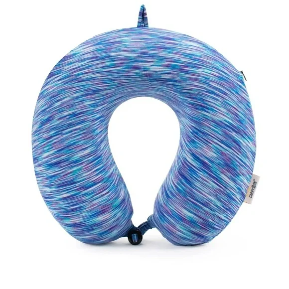 Miami CarryOn Space Dye Memory Foam Travel Pillow/Neck Pillow