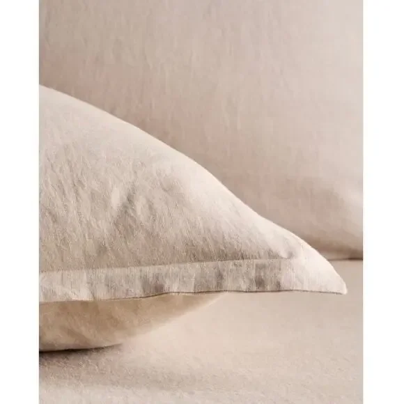 Quince European Linen Euro Sham 26X26 Toffee NWOT #18