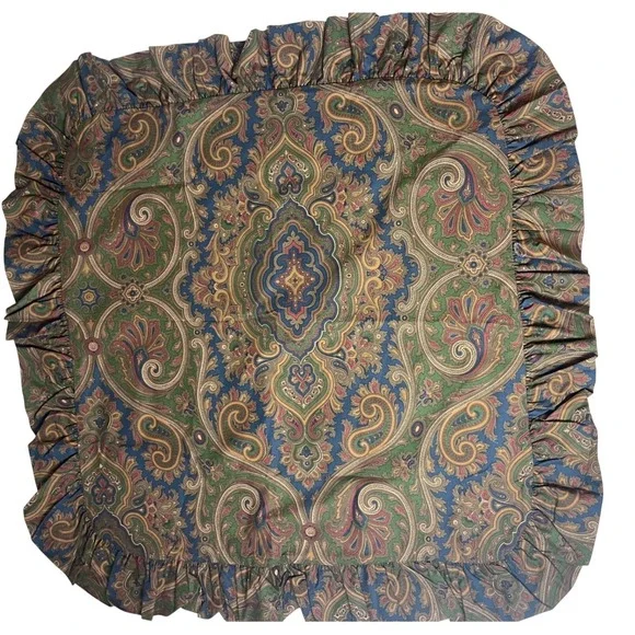 RALPH LAUREN Elizabeth Brianna Paisley European Pillow‎ Sham