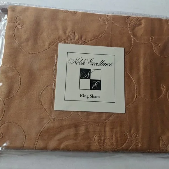 NOBLE EXCELLENCE MATALAN EMBROIDERED GOLD (1) KING PILLOW SHAM 20X36 Dillards