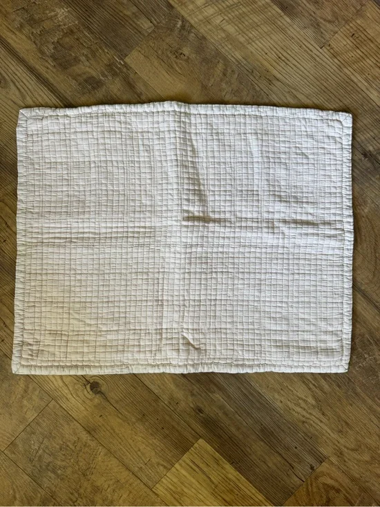 Ugg Campo Pillow Standard Sham Quilted Cream Textured Cotton