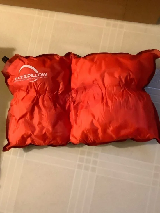 Inflatable Travel Pillow - Red