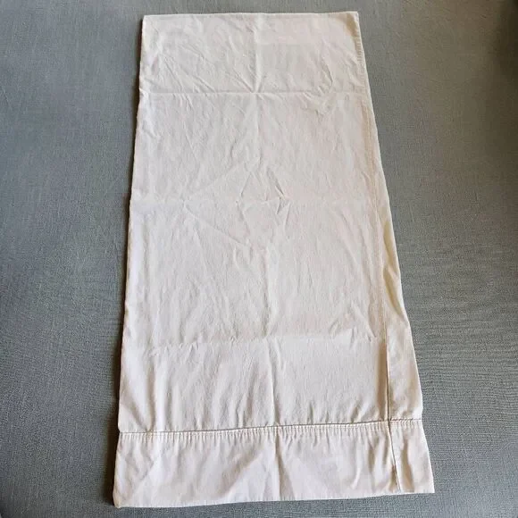 Long cream pillowcase 37x18