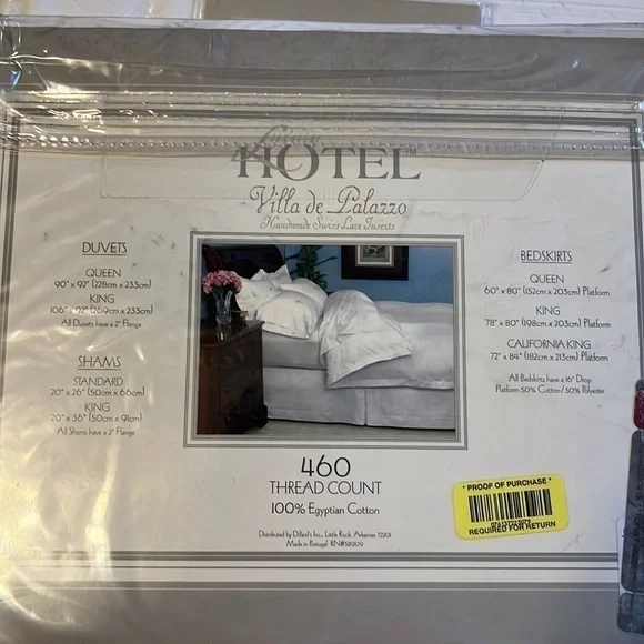 Luxury Hotel Villa de Palazzo king shams (2)with embroidery design , white