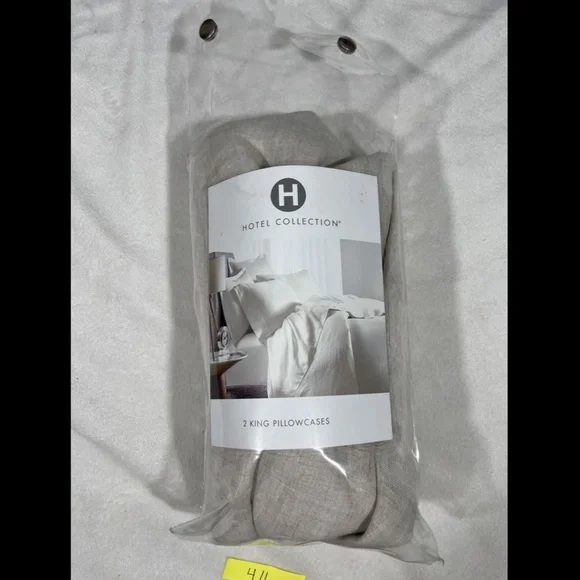NIB‎ Hotel Collection Linen Piece Dye (2) King Case