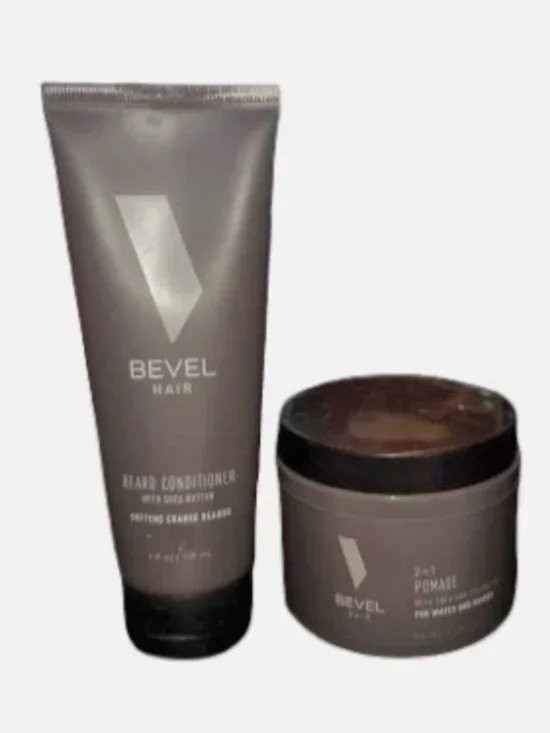 Bevel Hair Beard Conditioner 4 fl oz & 2 in 1 Pomade 3.4 fl oz Bundle New