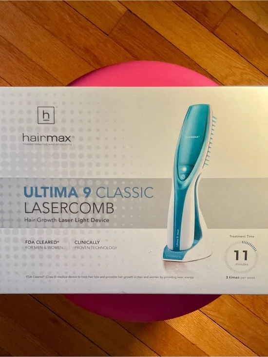 HairMax Ultima 9 Classic LaserComb - Blue/White