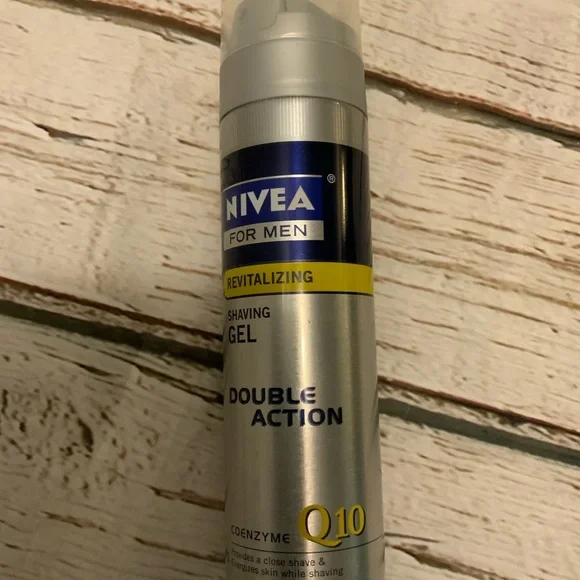 Nivea for Men Revitalizing Double Action Shaving Gel 7 oz Coenzyme Q10‎ RARE.