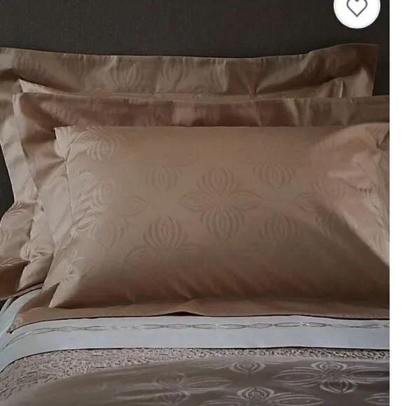 Boho powder pink standard shams- 1 pair