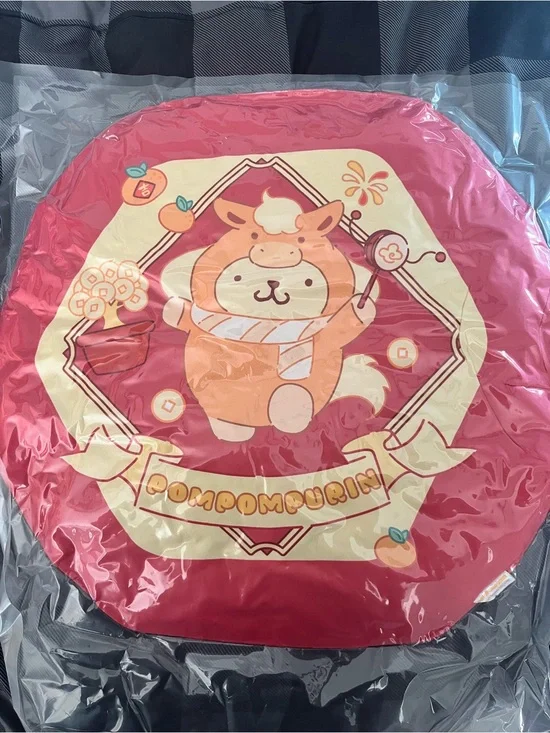 Sanrio Pompompurin Red Decorative Pillow