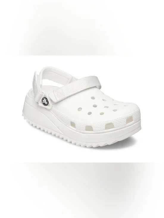 Size7 Men's 9. Women's CROCS  Classic Platform Clog - White