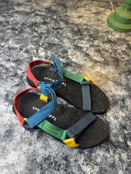 Teddy Fresh Combat Ready Warrior Sandal Multicolored Adjustable Mens 11 NWT
