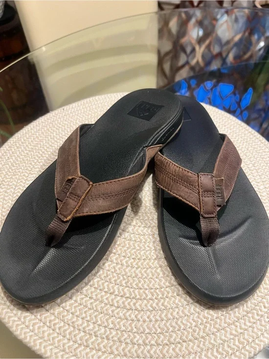 REEF Cushion Phantom Leather Flip Flops